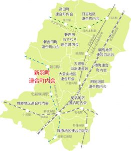 新羽地区の位置図